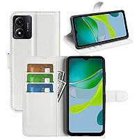 Чохол-книжка Litchie Wallet для Motorola E13 White