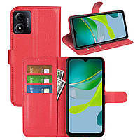 Чохол-книжка Litchie Wallet для Motorola E13 Red