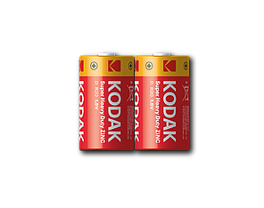 Батарейка Kodak EXTRA HEAVY DUTY R20 коробка 1x2 шт., фото 3