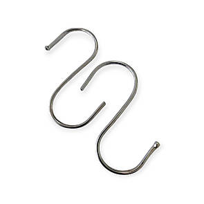 Гачки S-подібні Хромовані Великі 9 см