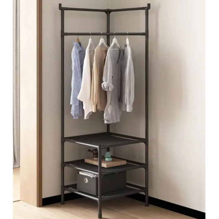 Кутовий вішак у передпокій із трьома полицями 185 х 40 х 40 см Corner Coat Rack TM3-303