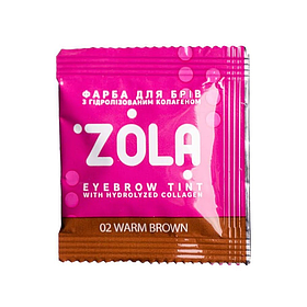 Фарба для брів (5 мл) у саше Zola Eyebrow Tint - 02 Warm Brown (Теплий коричневий)