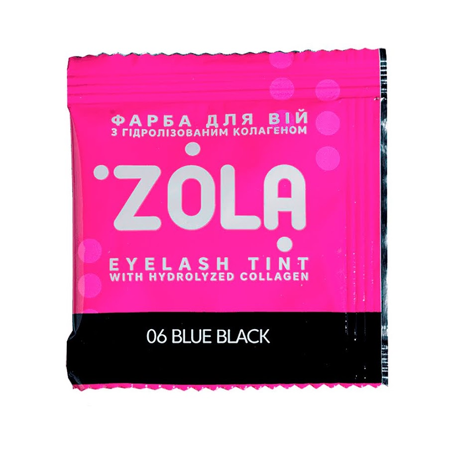 Фарба для брів (5 мл) у саше Zola Eyebrow Tint - 06 Blue Black (Синя-чорний)