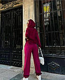 Костюм велюровий на змійці з прямими штанами в кольорах 8258, фото 7
