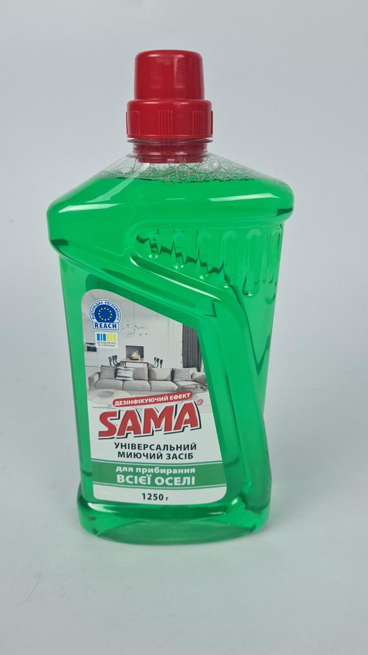 Засіб для миття підлог САМА Лимон 1250 мл (1 шт.), фото 1