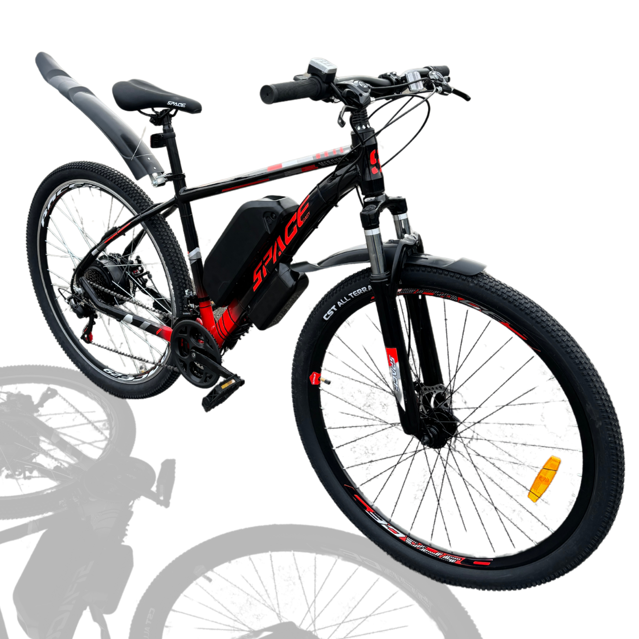 Електровелосипед E-Titan 29" SPACE MERCURY RED 2025 48 В 500Вт Bofang 21 Ah/ до 85 км запас ходу+індикаторна ручка+Pas-ассистент