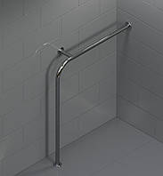 Поручень підлоговий Г-подібний кріплення стіна