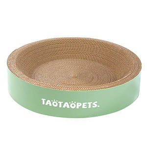 Кігтеточка для кота Taotaopets 044422 кругла гофрована лежанка 45*45*9 см