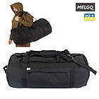 Тактична сумка - баул 65 л Полікордура Чорна MELGO