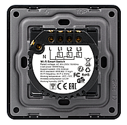 WIFI автоматизація клімату 1DAL ClimeKit WF3B | Датчик температури та вологості + Сенсорний вимикач Чорний, фото 6