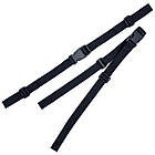 Стяжка для рюкзака знімна Чорна поліпропілен MELGO