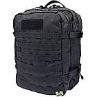Рюкзак тактичний 40 літрів Чорний Оксфорд ПВХ армійський, штурмовий MELGO