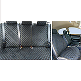 Накидки на сидіння з Алькантари PREMIUM Чорні — синя нитка — повний комплект широкі ПОЛЬША, фото 2