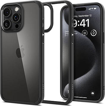 Чохол Spigen для iPhone 15 Pro Max - Ultra Hybrid, Matte Black (ACS06570)