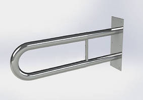 Поручень невідкидний, кріплення до стіни