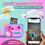 Фотоапарат дитячий камера миттєвого друку Фламінго Full HD Рожевий Full HD UR190PBL, фото 4