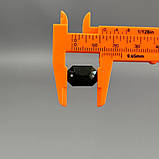 20 шт - Стрази акрилові пришивні 10х14 мм, чорний, фото 3