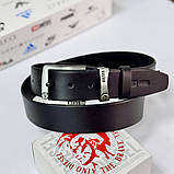 Чоловічий шкіряний брендовий ремінь Diesel (3840), фото 4