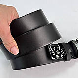 Чоловічий шкіряний брендовий ремінь Diesel (3840), фото 6