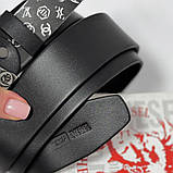 Чоловічий шкіряний брендовий ремінь Diesel (3840), фото 3