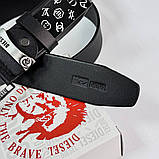 Чоловічий шкіряний брендовий ремінь Diesel (3840), фото 5