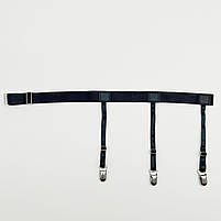 Підтяжки для сорочки регульовані з металевими затискачами чорного кольору унісекс 29286, фото 9