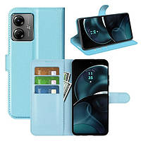Чохол-книжка Litchie Wallet для Motorola G14 Light Blue