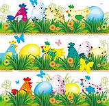 Серветка ЗЗхЗЗ см великодня тришарова паперова Luxy 15 шт "Великодні збори", фото 3