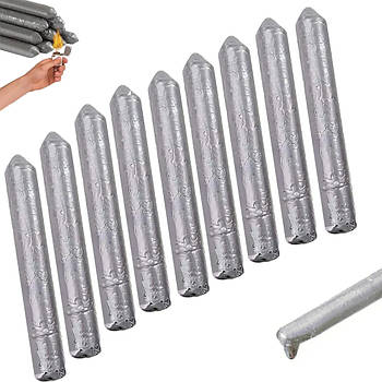 Набір 9шт зварювальних стрижнів з порошковою серцевиною 7,7см / Стрижні для рідкого зварювання / Стрижні для пайки