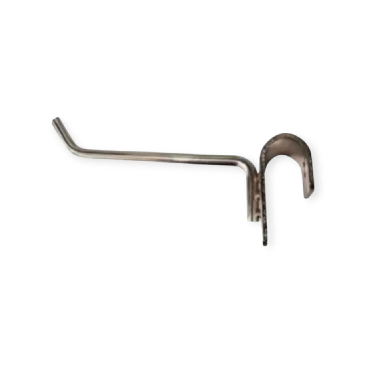 Гачок торговий 30 см d-5,7 мм хромований на овальну Перемичку 30х15 мм, фото 1