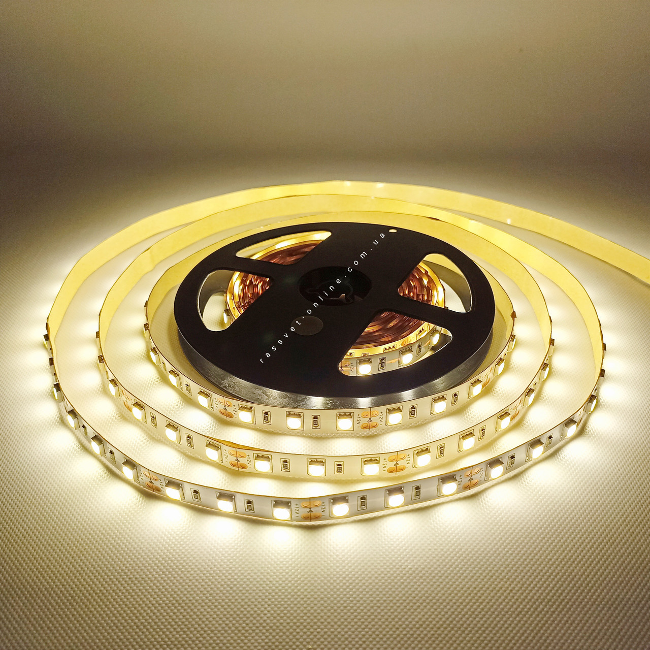 Світлодіодна стрічка 5050 Спеціаліст 12В 60LED/m SMD5050 14,4W/m IP20 (для підсвітки та освітлення) біла тепла, фото 1