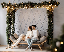 Різдвяна штучна зелена гірлянда-вінок 2,7 м Ruhhy (Польща), фото 5