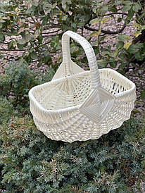 Кошик з лози «Ромб" 22х17см.