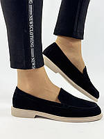 Prima D Arte. Lonza. Жіночі туфлі-лофери. Натуральна замша. Розмір 39 40