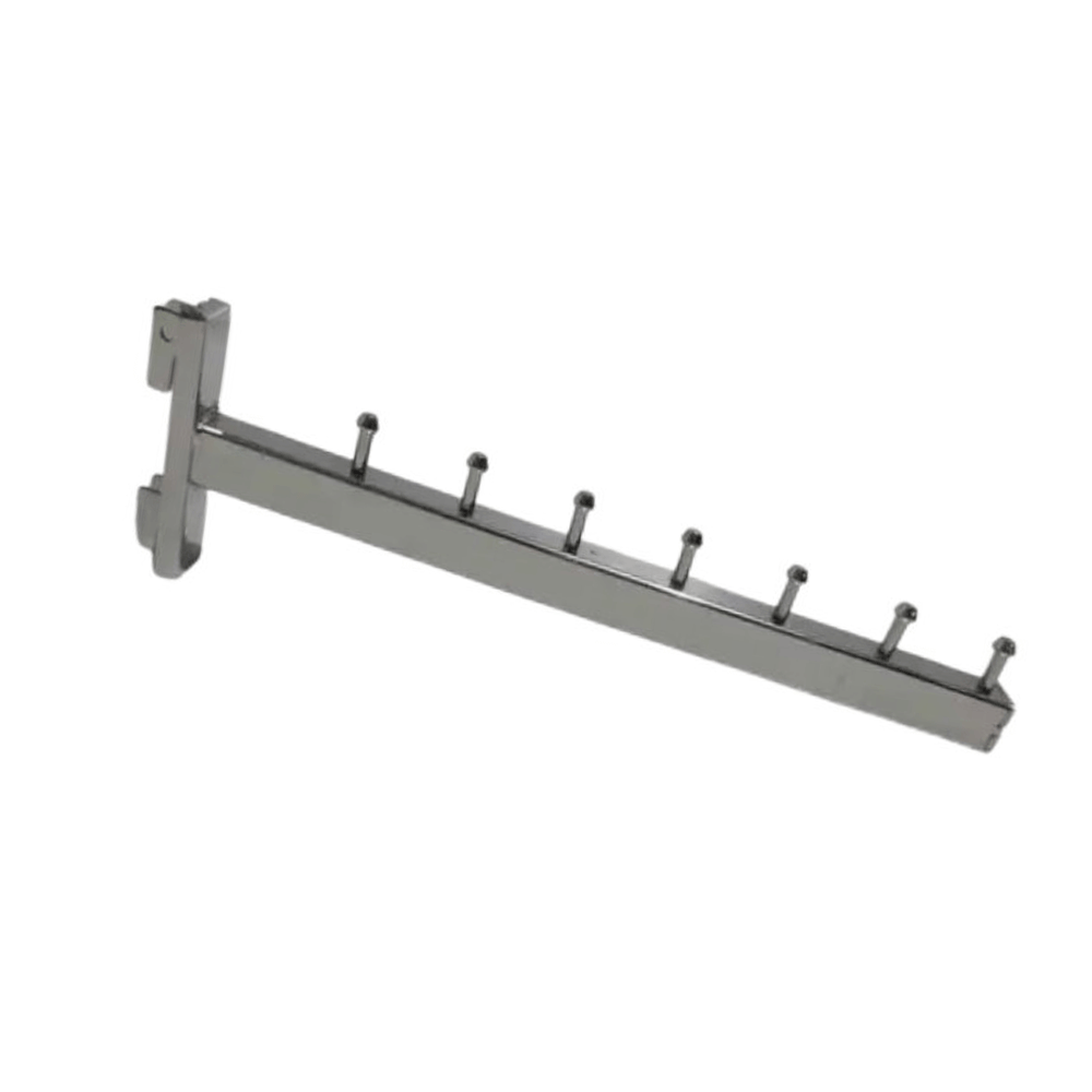 Флейта Кронштейн  в Рейку 7 штирів 30 см квадратна хромована, фото 1