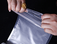 Вакуумні пакети для продуктів харчування 20см 5м. Рулон для вакууматора рифлена + гладка сторона, фото 4