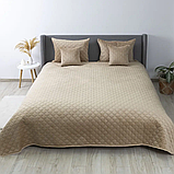 Покривало велюрове ТЕП "VELOUR" Розмір 240x260 Колір - Капучіно, фото 6