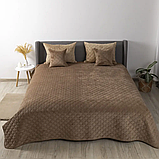 Покривало велюрове ТЕП "VELOUR" Розмір 240x260 Колір - Капучіно, фото 5
