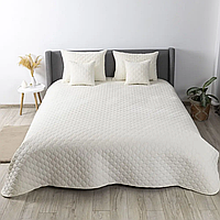 Покривало велюрове ТЕП "VELOUR" Розмір 240x260 Колір - Молочний