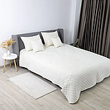 Покривало велюрове ТЕП "VELOUR" Розмір 240x260 Колір - Молочний, фото 6
