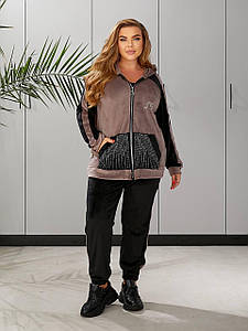 Жіночий велюровий костюм 48-50,52-54,56-58 новинка 2025