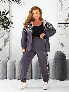 Жіночий весняний спортивний костюм великого розміру новинка 2025