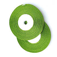 Атласна стрічка хакі 0.6 см 33 м