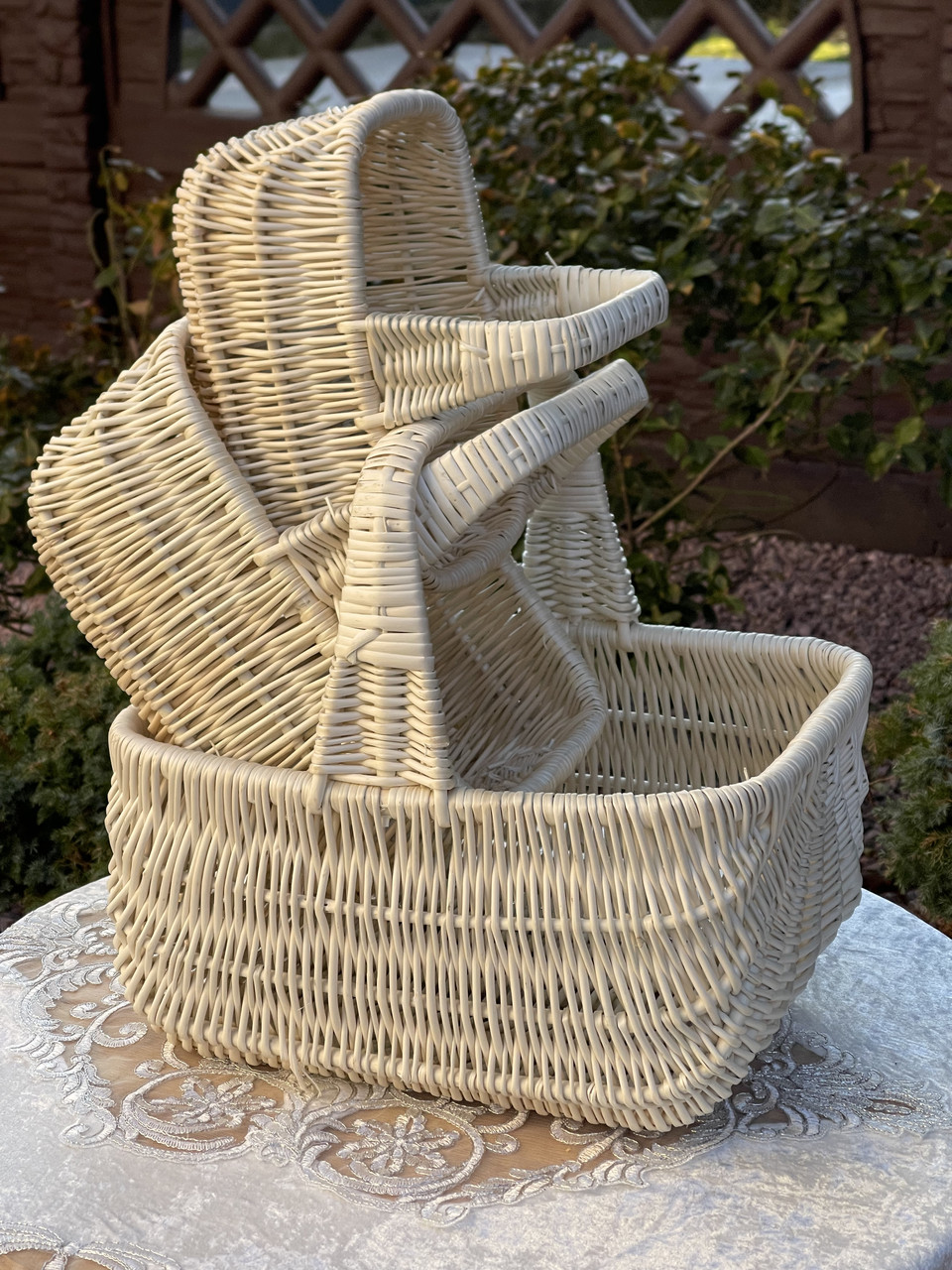 Набір корзин Голендер білий (3)