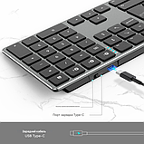 Бездротова клавіатура Joyaccess Mac (DE), Bluetooth 5.1, 3 пристрої, фото 3