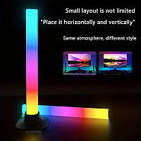 Две настольные RGB лампы Ambiance Light Bar Bluetooth фоновое освещение с пультом, фото 6