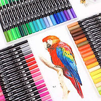 Набор двухсторонних маркеров Dual Brush Pens 100 шт., фото 10