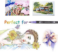 Набор двухсторонних маркеров Dual Brush Pens 80 шт., фото 8