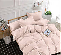 Евро постельное белье "Страйп-сатин" пудра