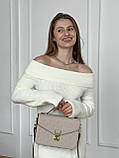 Сумка жіноча Луї Вітон через плече Louis Vuitton Medium Pochette кремовий, фото 2